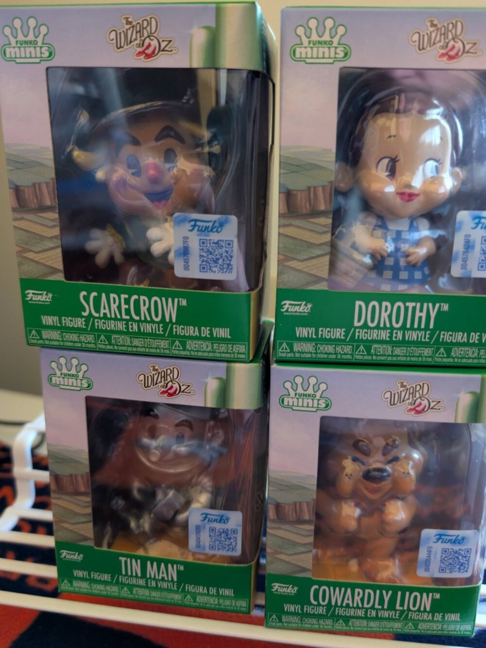 Funko Minis Wizard of Oz 4-Pack: Dorothy, Scarecrow, Tin Man, Cowardly Lion NIB